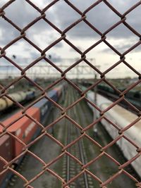 Full frame shot of chainlink fence