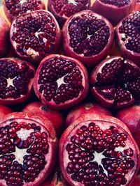 Full frame shot of pomegranates for sale at market