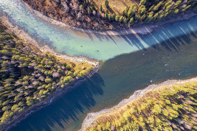 High angle view of water