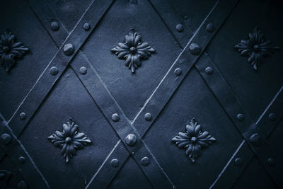 Close-up view of door