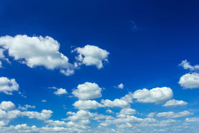 Low angle view of clouds in sky