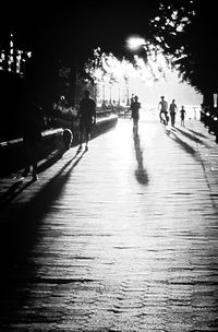 Woman walking in city