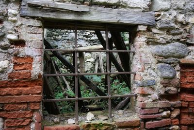 Window of old building