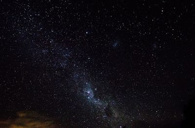 Star field against sky at night