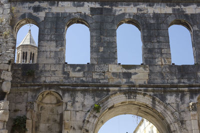 Low angle view of historical building