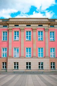 Low angle view of building against sky