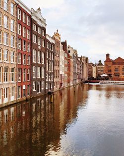 View of canal along buildings