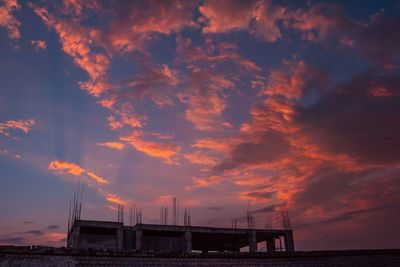 Scenic view of dramatic sky during sunset/sunrise 