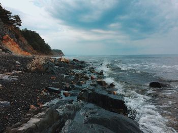 Scenic view of sea against sky