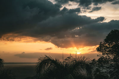 Scenic view of sunset sky