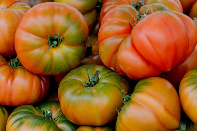 Full frame shot of oranges in market