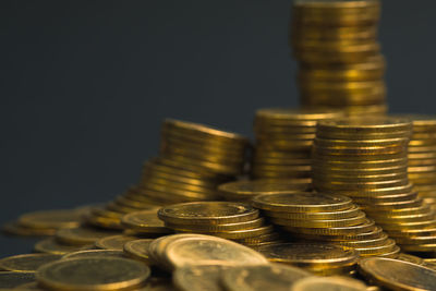 Close-up of coins