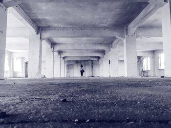 Woman in corridor