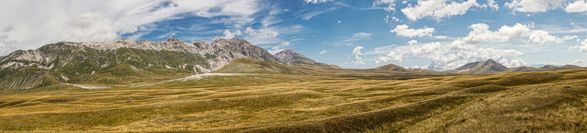 Panoramic view of landscape against sky