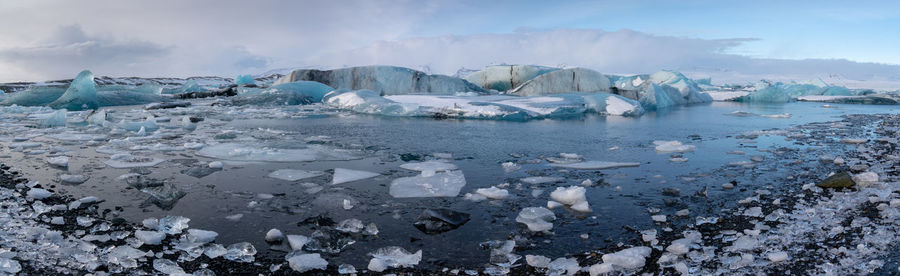 Glacier lagoon jökulsarlon, iceland
