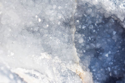 Full frame shot of frozen water