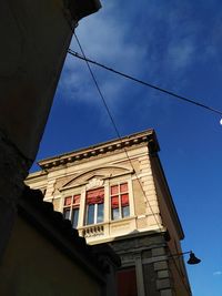 Low angle view of historic building against sky