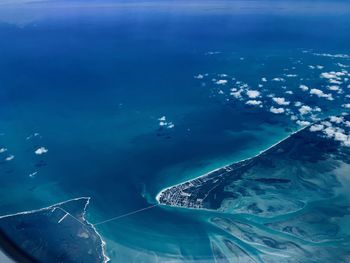 Aerial view of sea