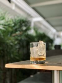 Close-up of drink on table