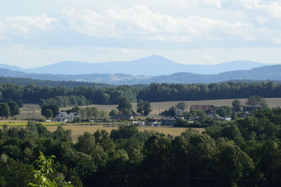 Scenic view of landscape against sky