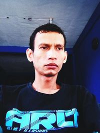 looking at camera