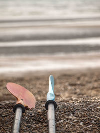 Close-up view of beach