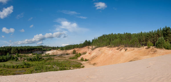 Panoramic view of landscape against sky