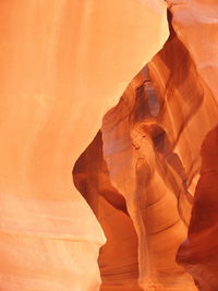 Low angle view of rock formation