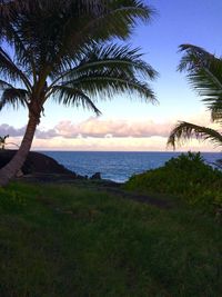 Scenic view of sea against sky