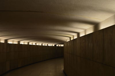 Empty corridor of building