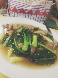 Close-up of served food in bowl