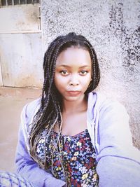 Portrait of beautiful young woman