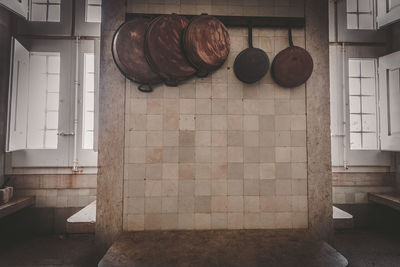 View of bread on table at home