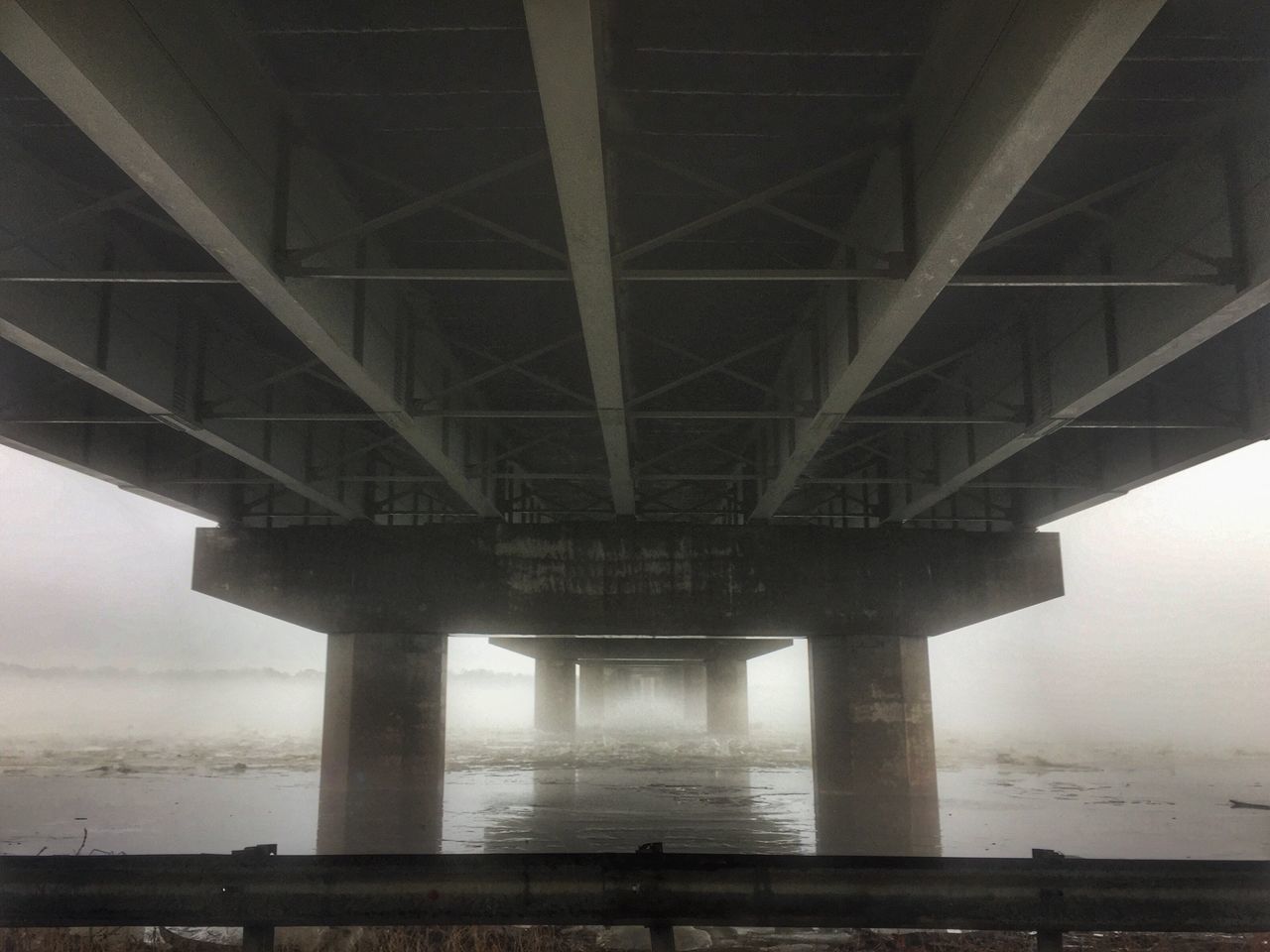 bridge - man made structure, connection, underneath, built structure, engineering, architecture, below, transportation, low angle view, outdoors, day, nature, no people