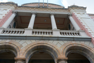 Low angle view of historical building