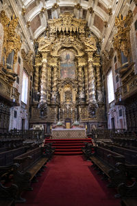 Interior of temple