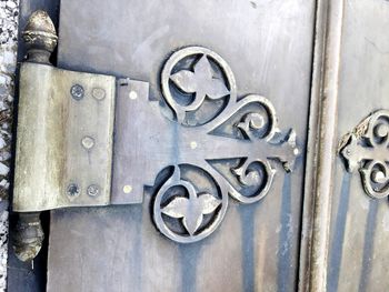 Full frame shot of old door