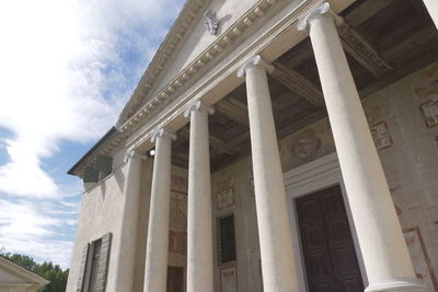 Low angle view of historical building against sky