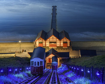 Saltburn-by-the-sea pier  and one of the world's oldest water-powered funicular railways.