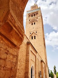 Low angle view of historical building against sky