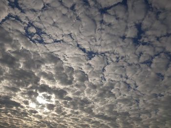 Low angle view of clouds in sky