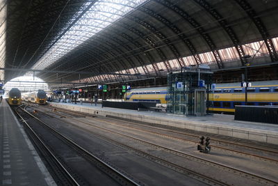 Train at railroad station