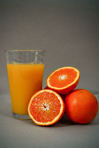 Close-up of orange fruit on table