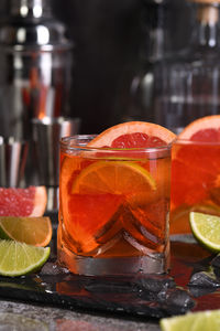 Close-up of drink on table