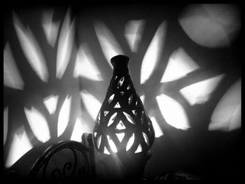 Close-up of illuminated lamp