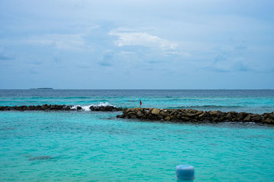 Scenic view of sea against sky