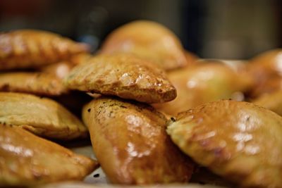 Close-up of pirog for sale