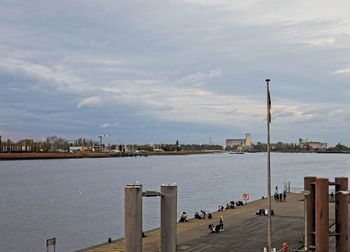 Panoramic view of city against sky