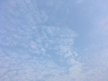 Low angle view of clouds in sky