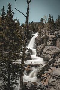 Waterfalls, waterfall, water, colorado, rocky mountain national park.